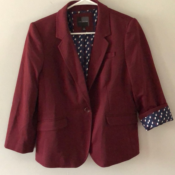 The Limited Jackets & Blazers - The Limited Large Maroon Blazer